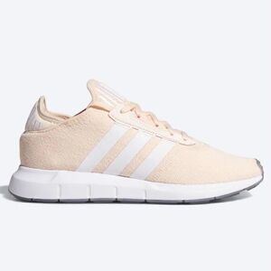 ADIDAS SWIFT RUN X SHOES PALE PINK TINT + CLOUD WHITE SNEAKERS TENNIS WOMEN’S 7